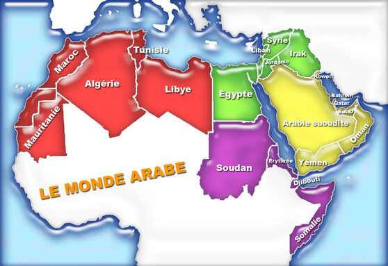 Carte du monde arabe